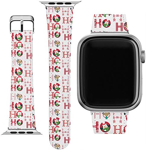 Pulseira Cavka Compatível para Apple Watch Series 7/6/5/4/3/2/1/se e copa de telefone correspondente Inverno Papai Noel Ano