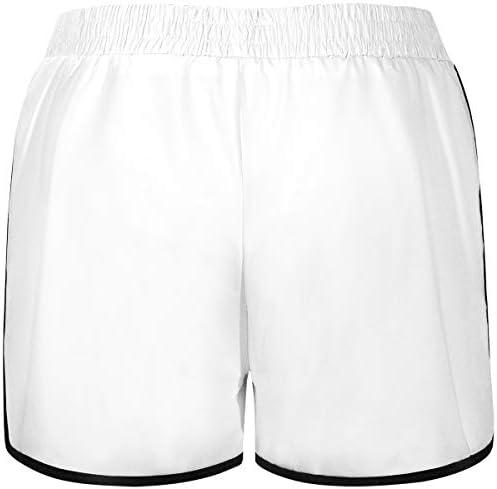 Fulbelle 2 em 1 shorts de exercícios atléticos para mulheres XS-3XL Camada de dupla camada elástica shorts de cintura