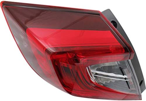 Para Honda Civic Sedan 2017 Montagem da luz traseira Certificada do lado do motorista externo CAPA | HO2804110 | 33550-TBA-A01