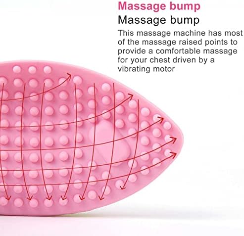 Massageador de aumento elétrico de mama elétrico izzya, 9 modos de massagem Máquina de elevador de busto, com controle remoto, fêmea de aprimoramento sem fio, rosa