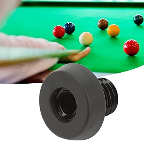 TEFOLA BILHO BILLARD CUE Plugue inferior, Billiard Cue Cover inferior Tampa de bilhar Protetor de protetor Substituição de extensão para peri piscina preta preta preta