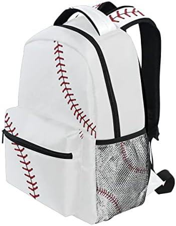 Mochila esportiva de beisebol Red Linha de bookbag de bolsa escolar da bolsa casual Daypack Bag para meninas meninas