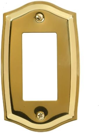 Amerelle 76rbr Rocker Sonoma Wallplate, Brass polida