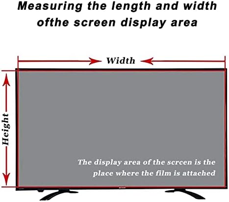 WSAH Matte Anti Blue Light TV Screen Protector, Filme anti-brilho Filme anti-arranhão Painel de protetor de monitor Ultra-Clear,