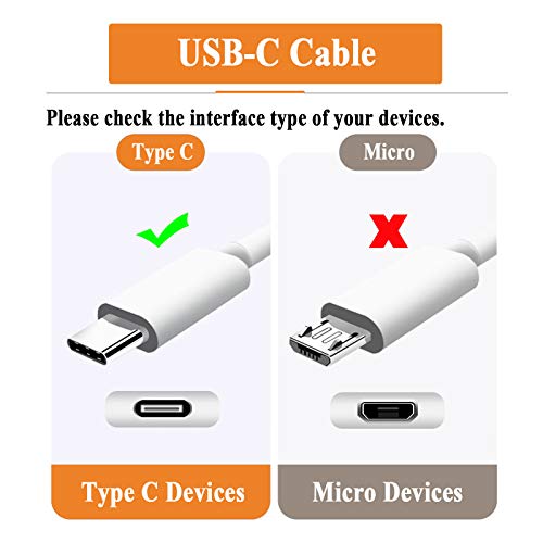 SUGUUVAY 2 pacote 3a 10ft Tipo C Fast Cable Cable cabo para Samsung Galaxy Tab A7 10.4 8.7 S7/ S7+/ S6/ S6LITE/ S5E/ S4, TAB A 10.1 /8.0 /8.4 /10.5 Sm-T500/ 510 /380/307/870/p610 Cabos de carregamento USB-C