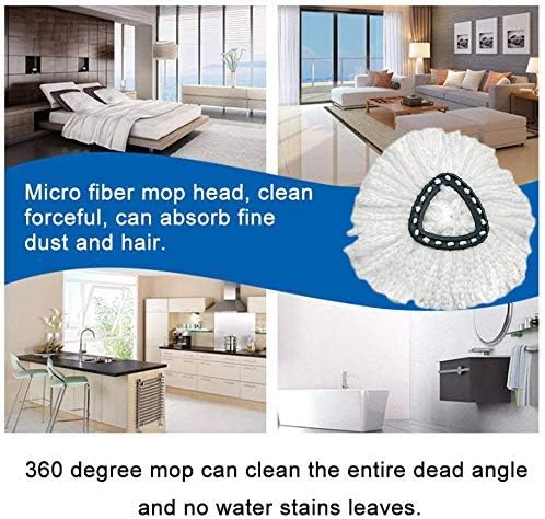 Spin Mop Substacement Head, Microfiber Mop Head Recarre