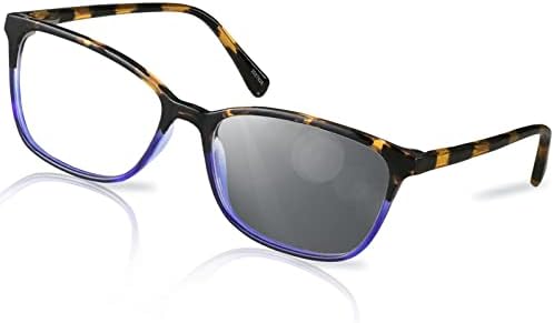 Zenni Fashion Pholochromic Glasses for Women TR90 Retângulo Estrutura Eyewear UV Proteção