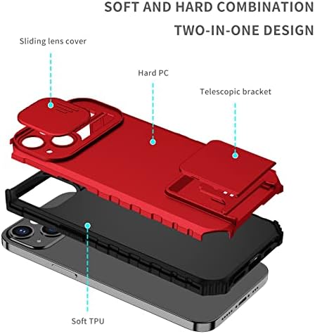 Capa de capa de telefone Silicone Kickstand Case compatível compatível com Motorola Moto G30/G20/G10, [3 Ways]