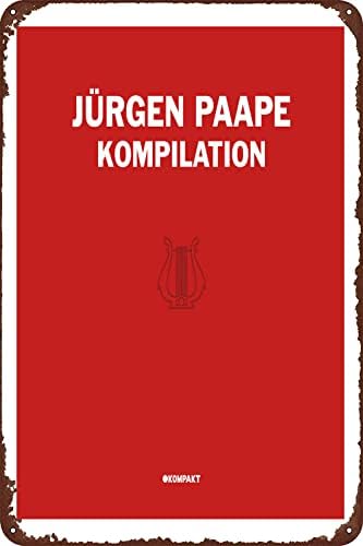 Kompilation Jürgen Paape 12x8 polegadas Sinais de música Música - Rock The Walls With Music Album Art for Music Lovers