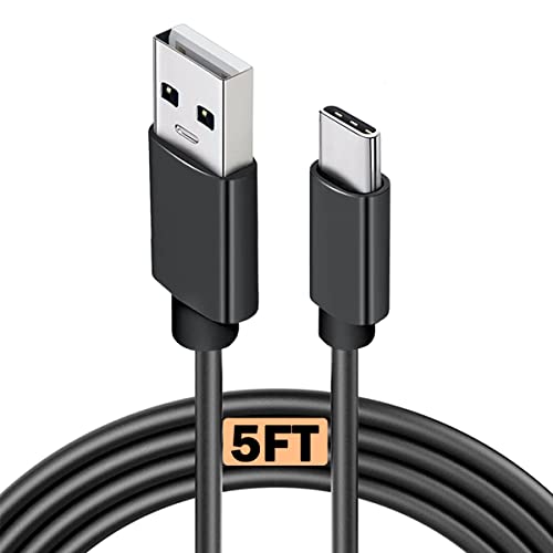 5ft USB tipo C Fast Data Carregador de carregamento de cabo Block Compatível para Blu View 3, View 2, G9, G90 Pro, G91 Max,