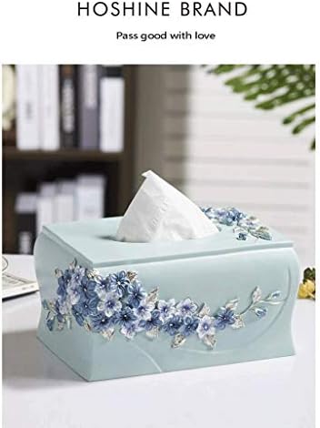 Caixa de lenço de lenço de lenços de papel capa de caixa de tecido retangular - banheiro, cozinha, sala de escritório