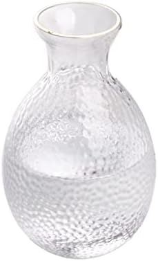 XXXDXDP Vidro japonês Defina um pote de quatro vidros de vinho saquê de vinho branco flagon handmade xícaras transparentes