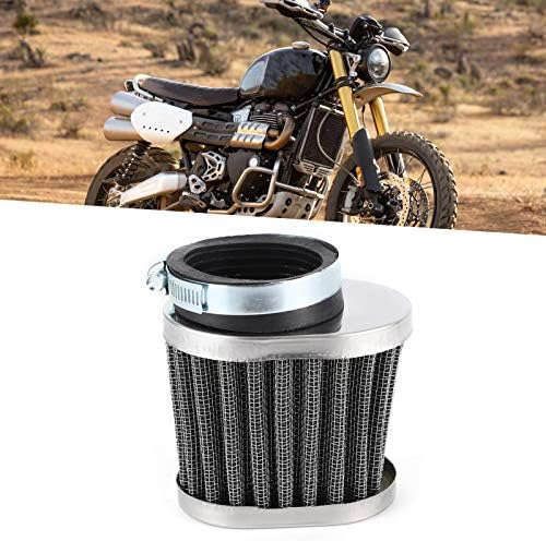 Filtro de ar de motocicleta, filtro de ar de ingestão de alta fluxo de motocicleta universal de 50 mm