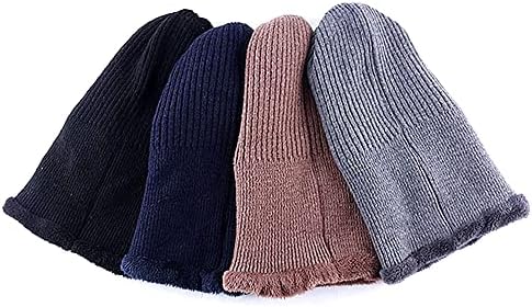 Inverno elástico Proteção à orelha macia de malha Chapéu de lã de lã de lã de lã de gorro para homens e mulheres