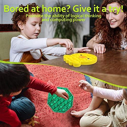 Pop Fidget Toy barato, Bubble Pop Fidget Toy Stress Relief Toys, Borda de inquieto para ansiedade （Octagon, Green)