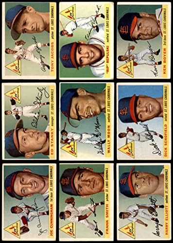 1955 Topps St. Louis Cardinals Team Set St. Louis Cardinals Good Cardinals