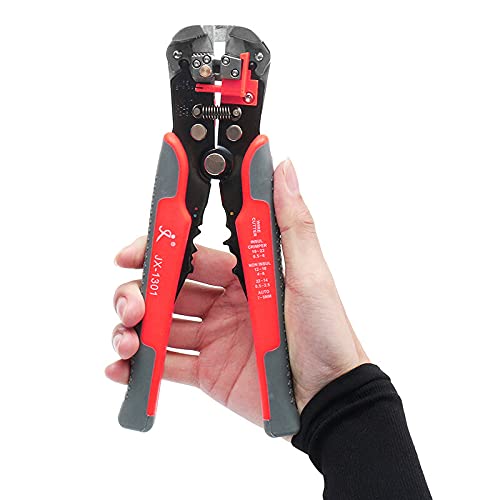 Fxixi Wire Strippers, JX-1301 Multifuncional Strippers Terminals Crimping Tool Pelers Orange