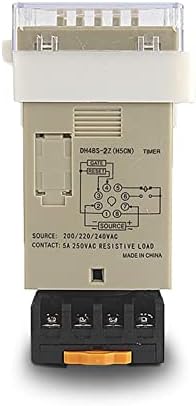 SNKB Digital LED Programável Timer Relé interruptor DH48S-2Z 0.01S-99H99M Com base de soquete AC/DC 12V 24V 36V 110V 220V 380V