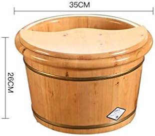 Bacia do pé de madeira de massagem HTLT PODO, banheira de pé de madeira maciça, pedicure tigela de massagem spa Barrels de pedicure