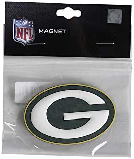 NFL Green Bay Packers Unissex Green Bay Packers PVC Logo Magnet, verde, um tamanho único