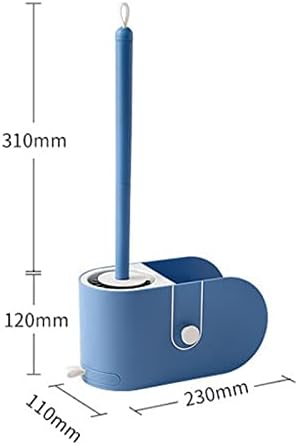 Escova de vaso sanitário de edossa com suporte de suporte TPR suave TPR Silicone Brush Caixa de armazenamento de parede de