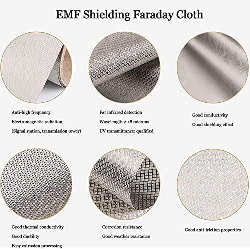 Tecido de proteção EMF, tecido condutor de proteção de blindagem RFID, radiação anti -radiação, aterramento EMF/RF/RFID Material de tecido de blindagem Rolo