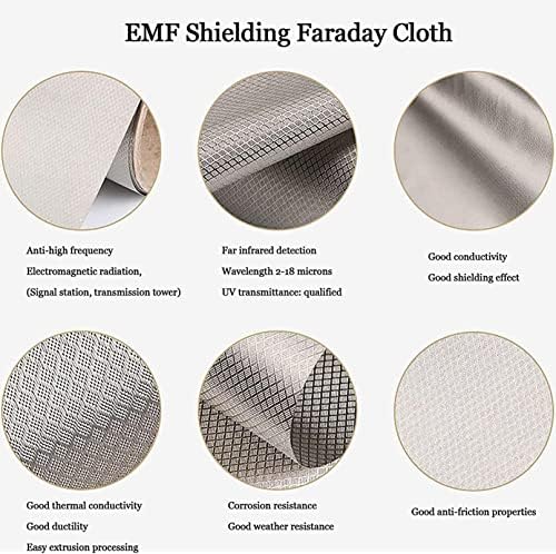 Tecido de proteção EMF, tecido condutor de proteção de blindagem RFID, radiação anti -radiação, aterramento EMF/RF/RFID