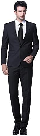Yffushi Slim Fit 2 peças Terno para homens Um botão casual/formal/Wedding Tuxedo