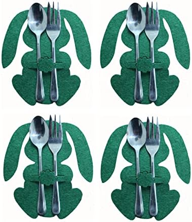 Capa Fork 4pcs e talheres de talheres de mesa de decoração roupas de mesa de mesa para 4 cadeiras