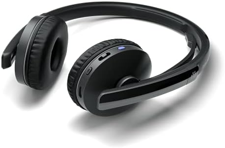 Epos | Sennheiser Adaptar 261 fone de ouvido de dupla face, sem fio, dupla conexão Bluetooth, dongle USB-C incluída, UC