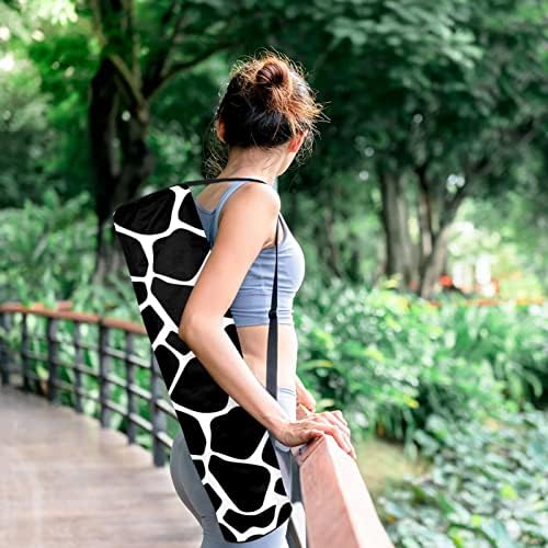 Laiyuhua Yoga Mat Bag, bolsa de ginástica de ioga com zíperas duplas para mulheres e homens - zíperes lisos, abertura grande em forma