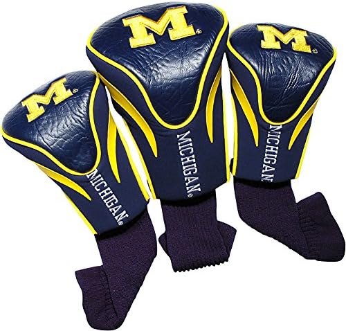 NCAA Michigan Sports Team Logo 3 Pack Contour Sock Headcovers