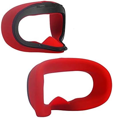 Masken Silicone Face Mask + Touch Controller Skin Tampa para Oculus Quest, Premium Face Pad Face Cushion Tampa à prova de suor