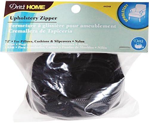 Dritz Home 44248 Nylon Tholstery Zipper, 72 polegadas, preto