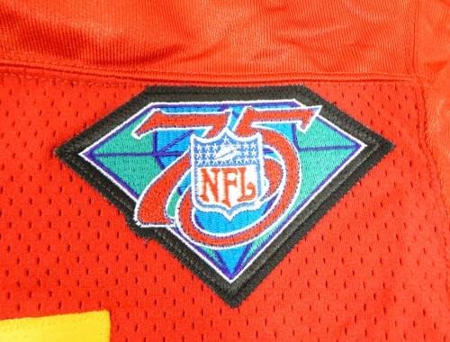 Kansas City Chiefs Chris Hakel 11 Jogo emitido Red Jersey 75th Patch 40 DP32176 - Jerseys de jogo NFL não assinado usada