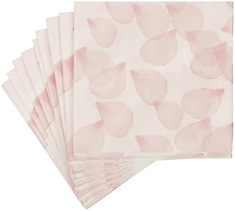 Paviot Rose Pétalas Chuva de noiva ou guardanapos de festa de despedida de solteira, guardanapos decorativos de papel, 5 ''