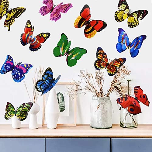 Adesivos de parede de borboleta fenil e fenelamente