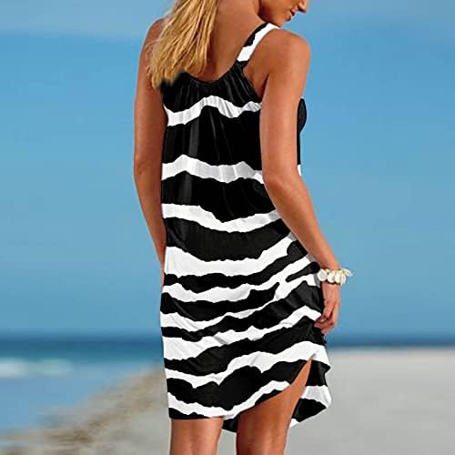Vestidos de fqzwong midi para mulheres de verão elegante férias de praia Uma linha vestidos de sol moda clube de
