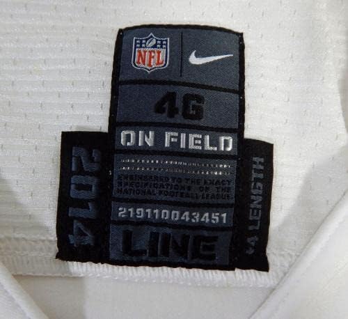 2014 San Francisco 49ers 68 Jogo emitiu White Jersey DP16492 - Jerseys de jogo NFL não assinado usada