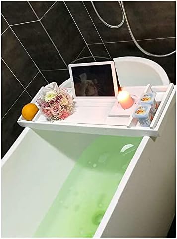 Capa de banheira kekeyang Bambu banheira de banheira de banheira de banheira de banheira de bandeja de comprimido de comprimido