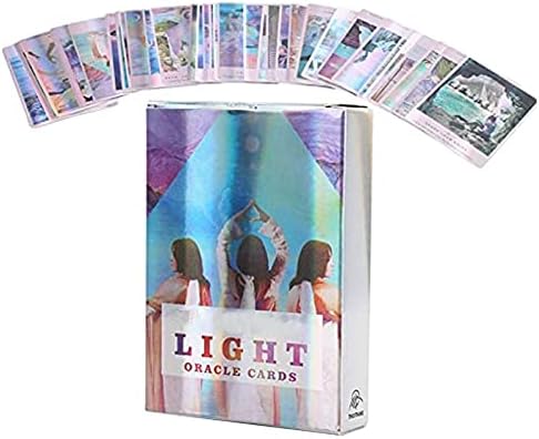 YITENGENGTENG HOLOGRAM TAROT CARTS Set.Fate Divination Tarot Cards, Interactive Game Game Cards Cards de tabuleiro de brinquedo
