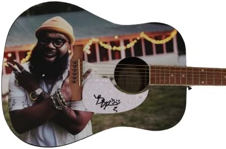 Blanco Brown assinou autógrafo em tamanho real único Gibson Epiphone Guitar Guitar w/James Spence JSA Autenticação-Estrela da Música Country, The Git Up, Honeysuckle & Lightning Bugs