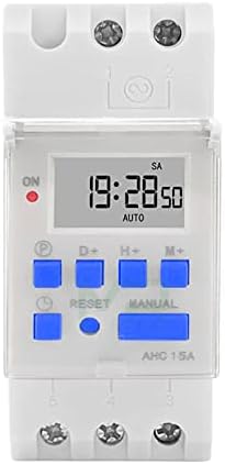 TINTAG THC15A AHC15A DIN TIMER TRIMER TEMPO TEMPO TEMPO DE TEMPO DE PROGRAVILHO SEMANALMENTE CULTRO DE TEMPO DE TEMPO 220V