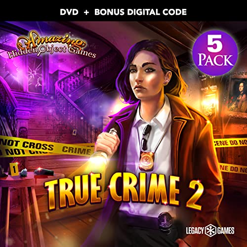 Jogos Legados Amazing Hidden Object Games for PC: True Crime Vol. 2 - DVD para PC com códigos de download digital