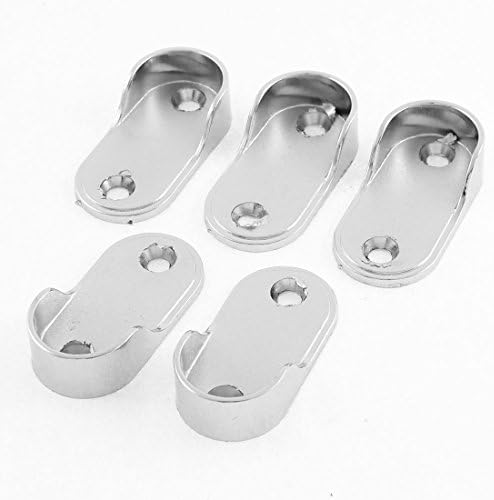 Aexit de liga de zinco Decor Decor Roupas Roupas Raste Suporte Suporte de suporte de 22mm Diâmetro de tubo de porta 5 PCs