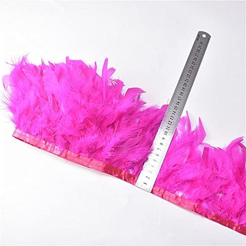 Ttndstore penas de peru macia aparas de fita Fringa 10 metros de 10 a 15 cm de frango DIY Feather Andming Skirt Dress Plumes-63511
