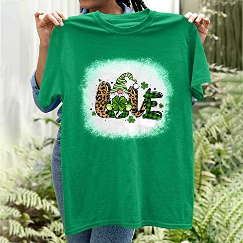 Yubnlvae St. Patrick's Day Sweatshirt for Women Graphic Ugly O pescoço Plus Size Presente Irlandês T