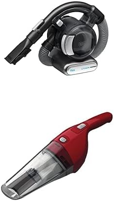 Black+Decker 20V Max Flex Vacuum de mão com escova de cabelo para animais de estimação, sem fio, vácuo de mão cinza, sem fio,