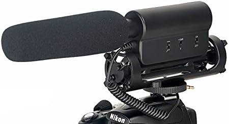 Microfone de espingarda com windscreen e muff de gato morto para a Sony Alpha A7