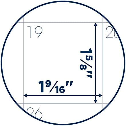 Planejador mensal 2024 de 2024, 7 x 8-3/4, médio, moda, azul